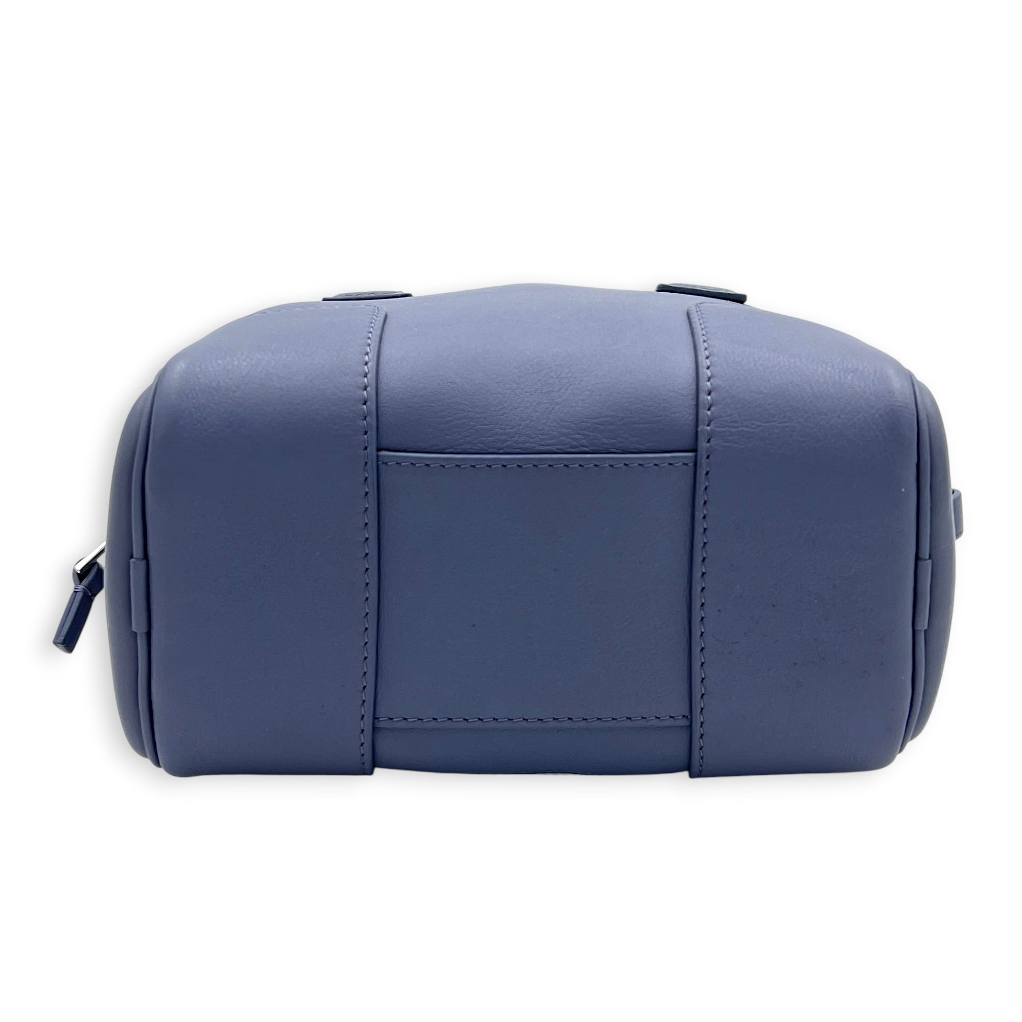x Howl's Moving Castle Amazone 16 Blue Top Handle Bag in Calfskin, Silver hardware