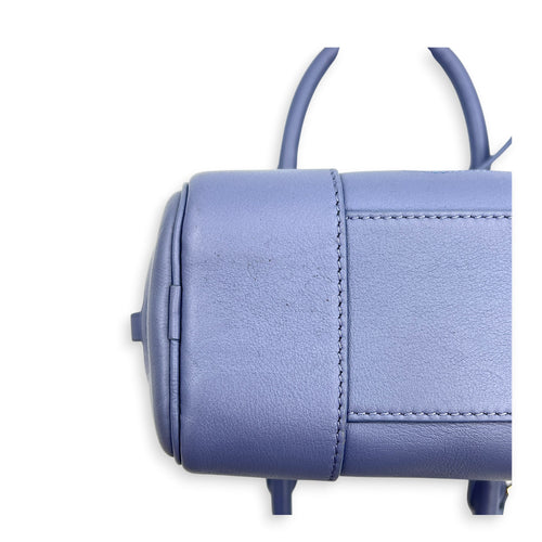 x Howl's Moving Castle Amazone 16 Blue Top Handle Bag in Calfskin, Silver hardware