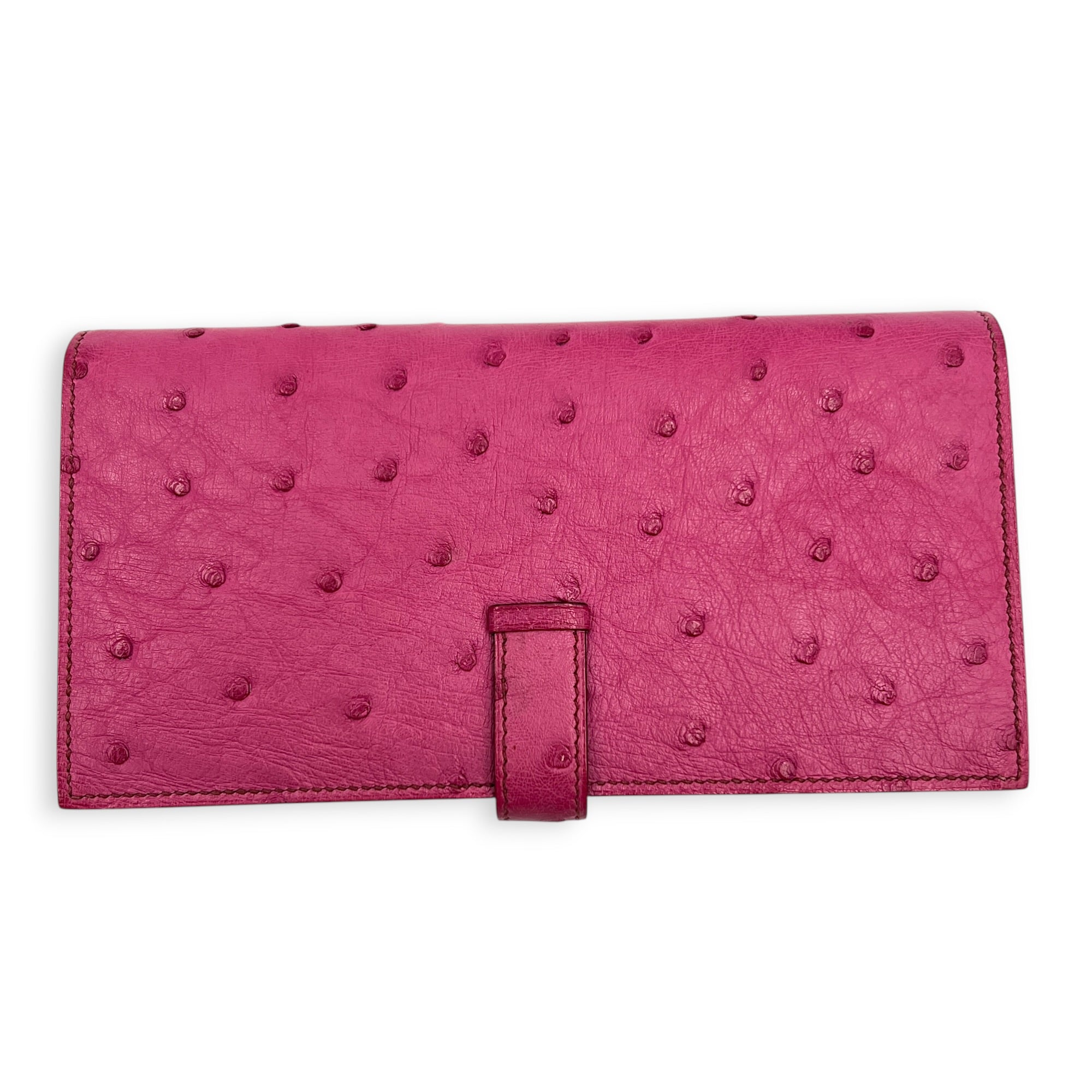 Bearn Pink in Ostrich, Gold hardware