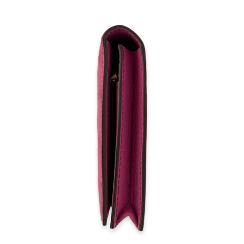Bearn Pink in Ostrich, Gold hardware
