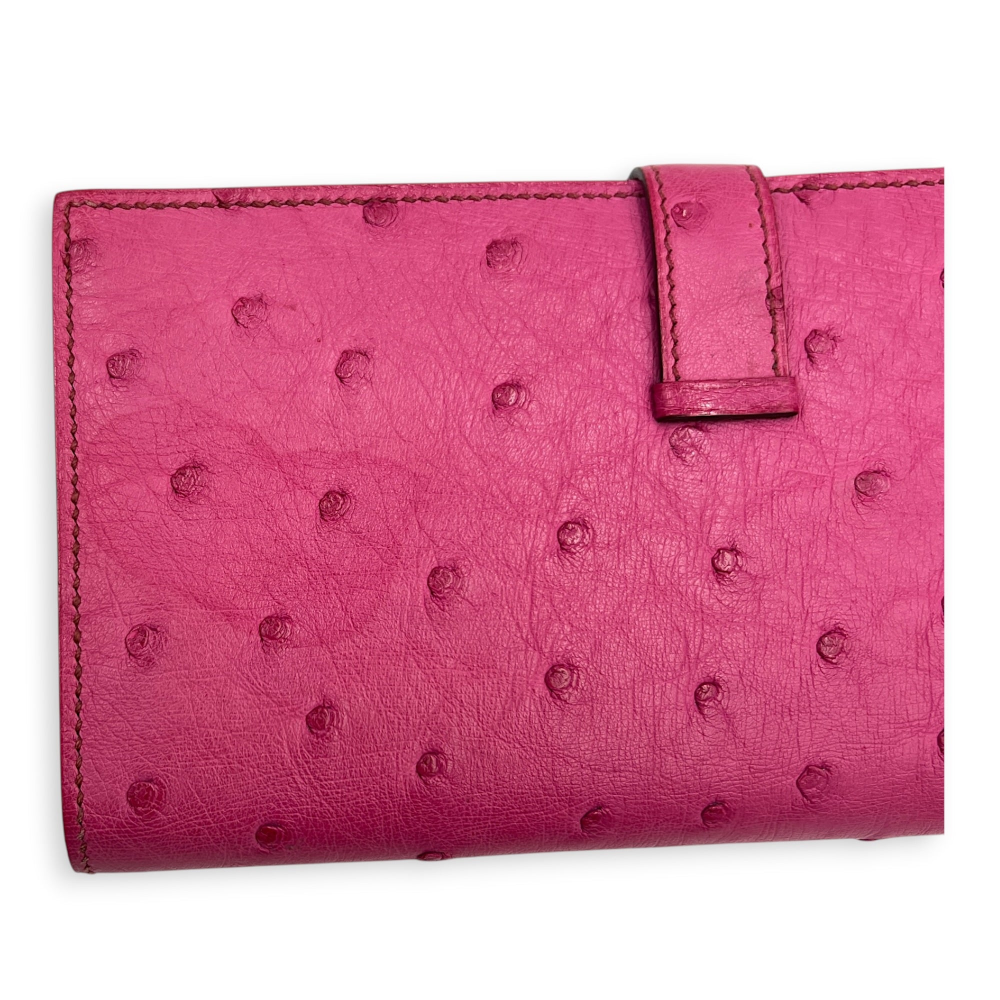 Bearn Pink in Ostrich, Gold hardware
