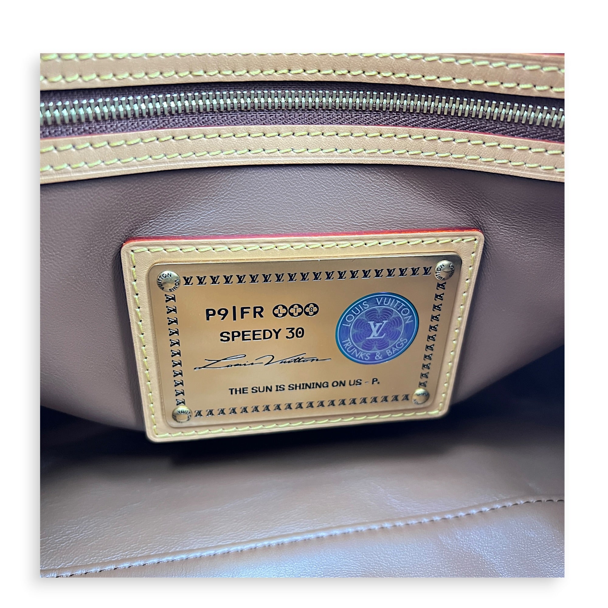 Speedy P9 Top Handle Bag 30 Rouge, Gold hardware