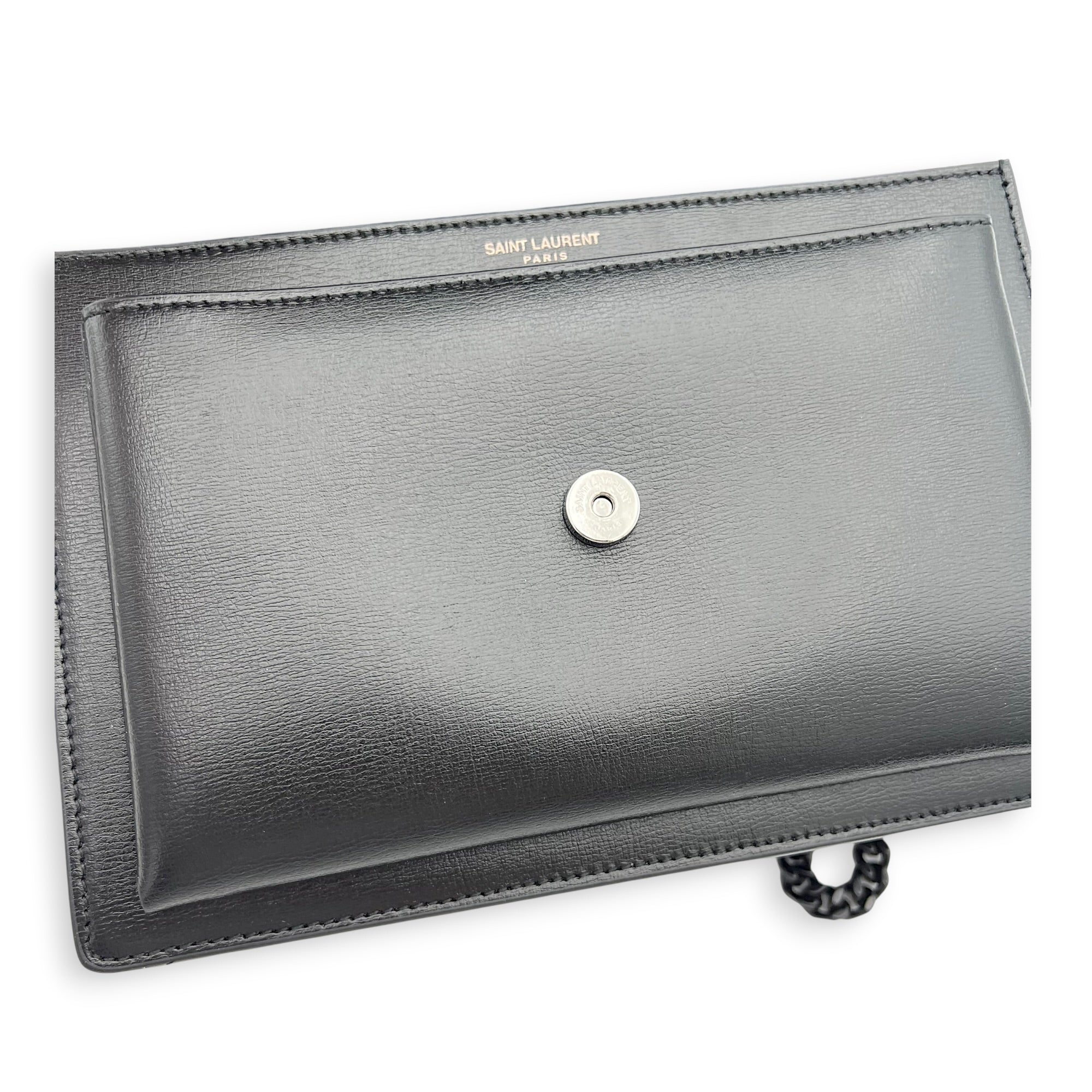Sunshine Shoulder Bag Black in Calfskin, Monochrome hardware
