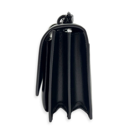 Sunshine Shoulder Bag Black in Calfskin, Monochrome hardware