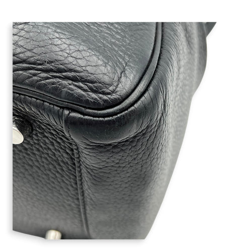 Lindy 30 Black Shoulder Bag in Clemence, Palladium hardware