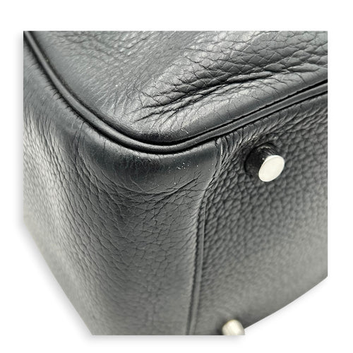 Lindy 30 Black Shoulder Bag in Clemence, Palladium hardware