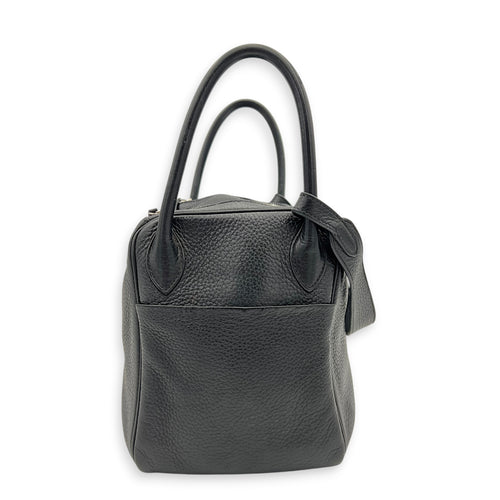 Lindy 30 Black Shoulder Bag in Clemence, Palladium hardware