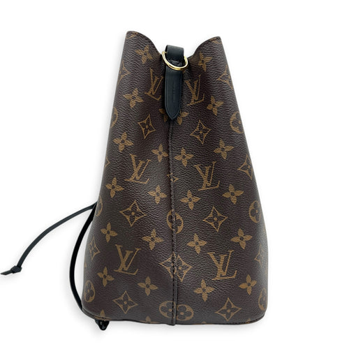 NeoNoe Bucket Bag MM Monogram in Monogram Coated Canvas, Gold hardware