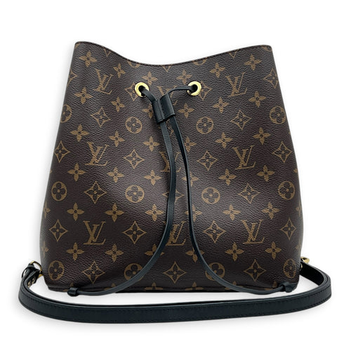 NeoNoe Bucket Bag MM Monogram in Monogram Coated Canvas, Gold hardware