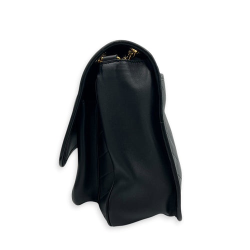 Niki Shoulder Bag Black in Lambskin, Gold hardware