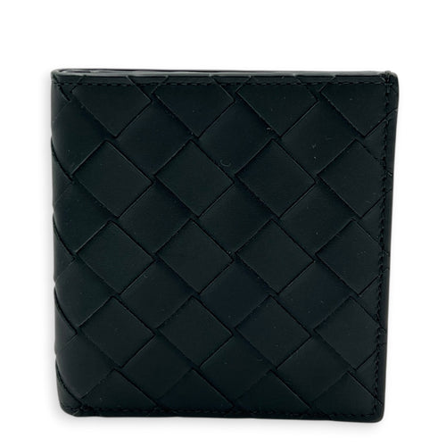 Intrecciato Black Wallet in Calfskin