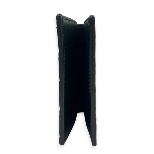 Intrecciato Black Wallet in Calfskin
