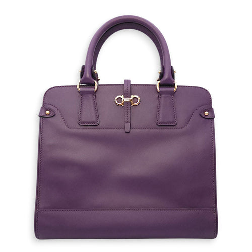 Briana Purple Top Handle Bag in Calfskin Gold hardware SL2603-20056 1