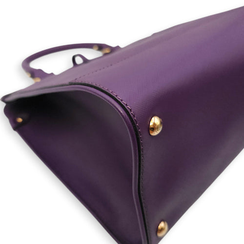 Briana Purple Top Handle Bag in Calfskin Gold hardware SL2603-20056 11