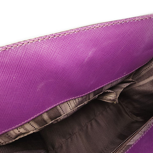 Briana Purple Top Handle Bag in Calfskin Gold hardware SL2603-20056 15