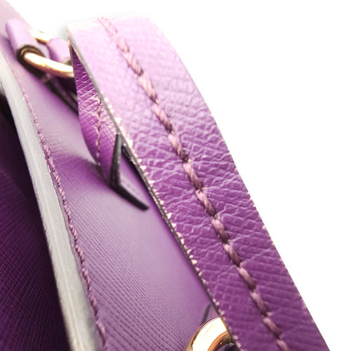 Briana Purple Top Handle Bag in Calfskin Gold hardware SL2603-20056 16