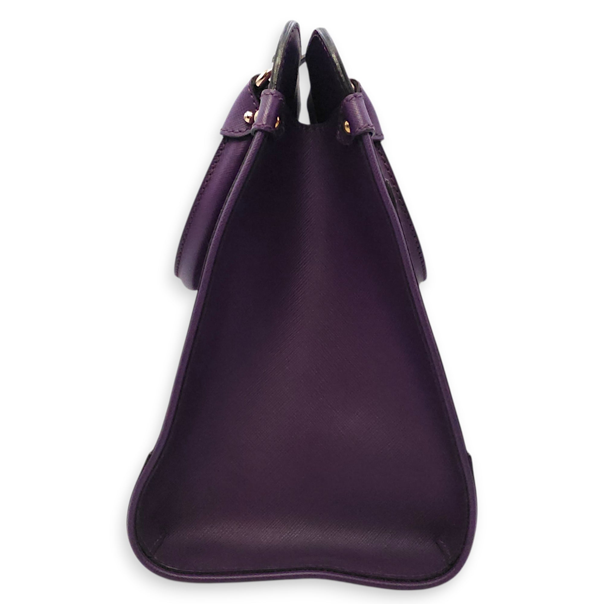 Briana Purple Top Handle Bag in Calfskin Gold hardware SL2603-20056 4