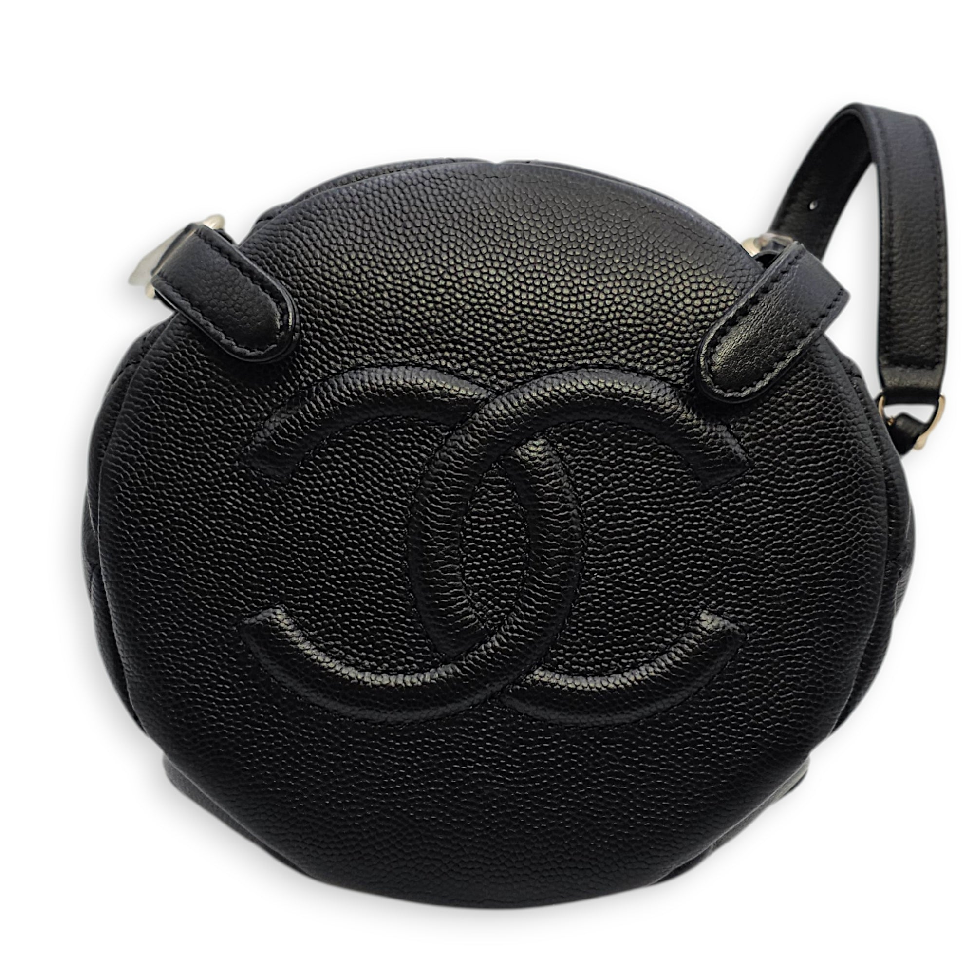 Duma Small Black Backpack in Calfskin Gold hardware SL2603-20060 5