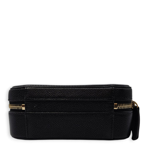 CC Filigree Vanity Case with Strap Small Black Crossbody Bag in Caviar Leather Gold hardware SL2603-20061 5