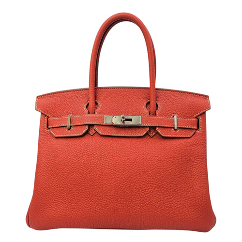 Birkin 30 Sanguine in Togo Palladium hardware