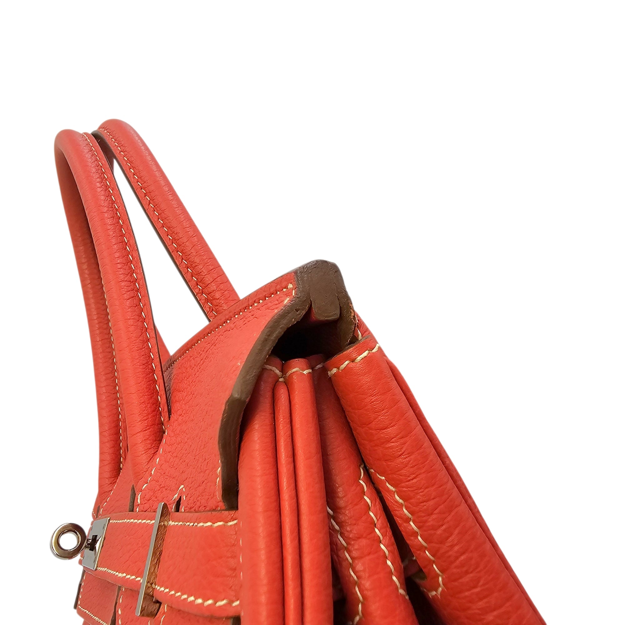 Birkin 30 Sanguine in Togo Palladium hardware