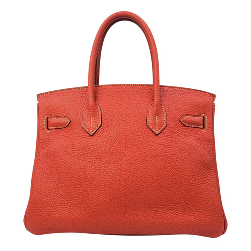 Birkin 30 Sanguine in Togo Palladium hardware