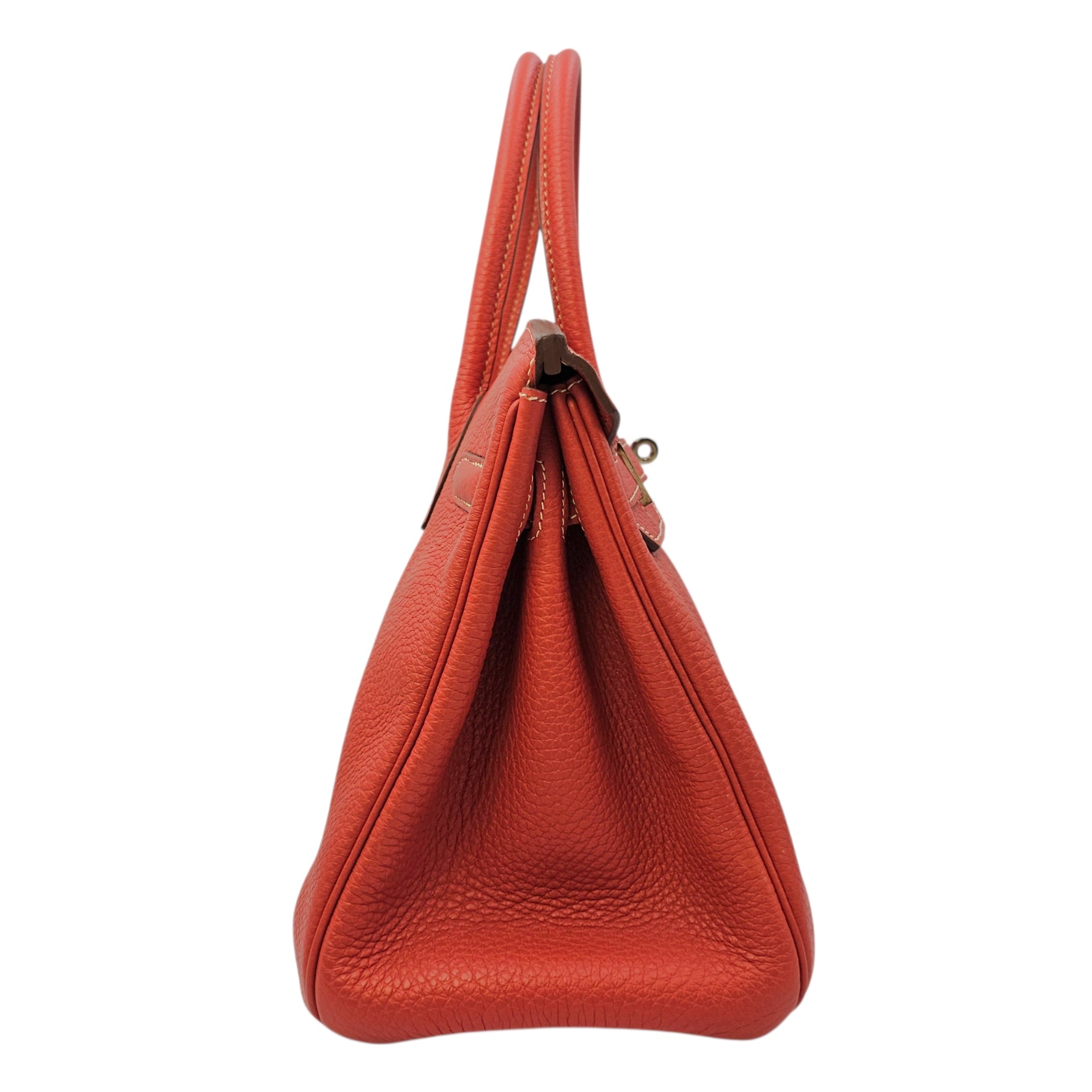 Birkin 30 Sanguine in Togo Palladium hardware