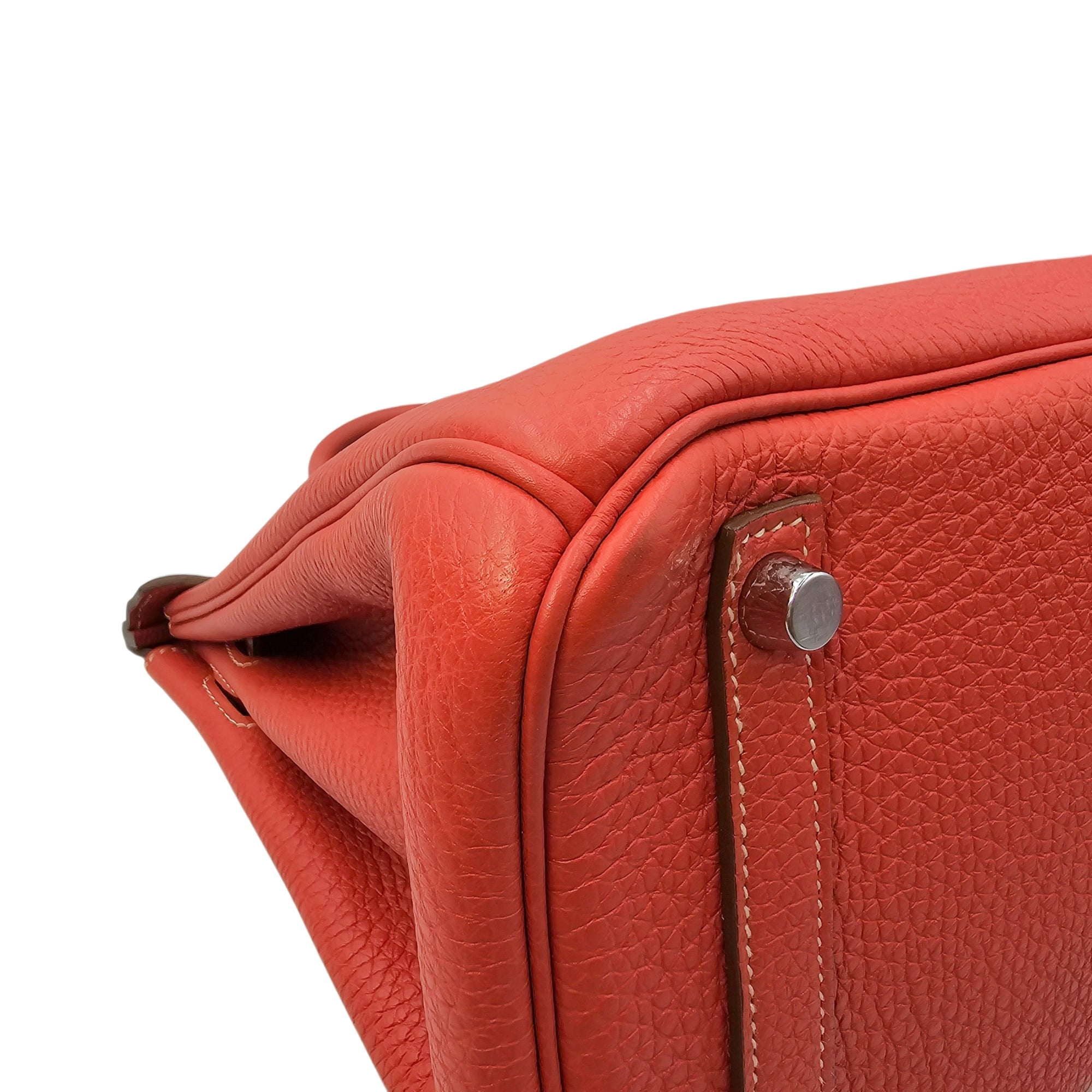 Birkin 30 Sanguine in Togo Palladium hardware