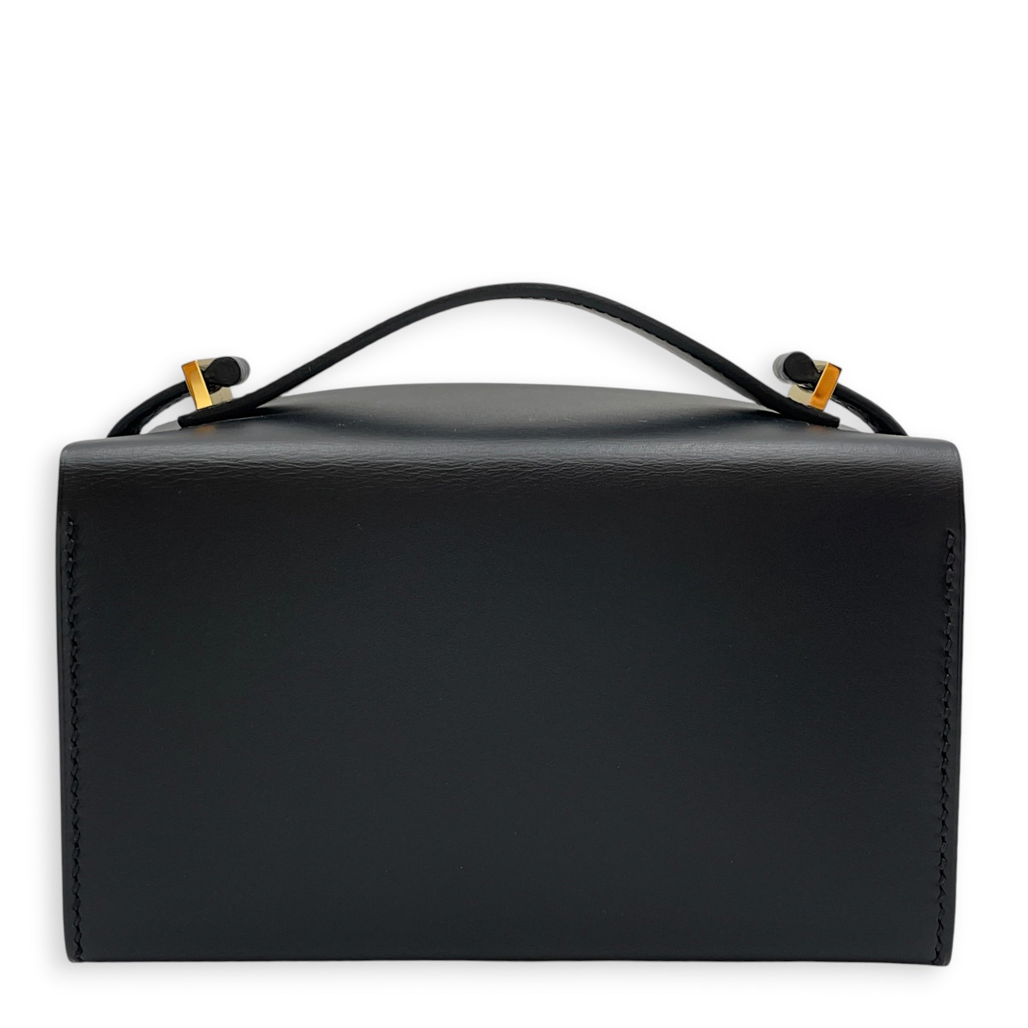Petit h Minaudiere Etrusque/Vert Olive in Shiny Alligator Gold hardware SL2603-20495 2
