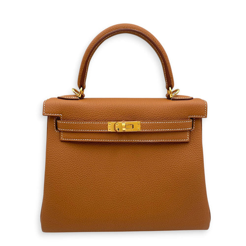 Kelly 25 Gold in Togo Gold hardware SL2604-20971 1