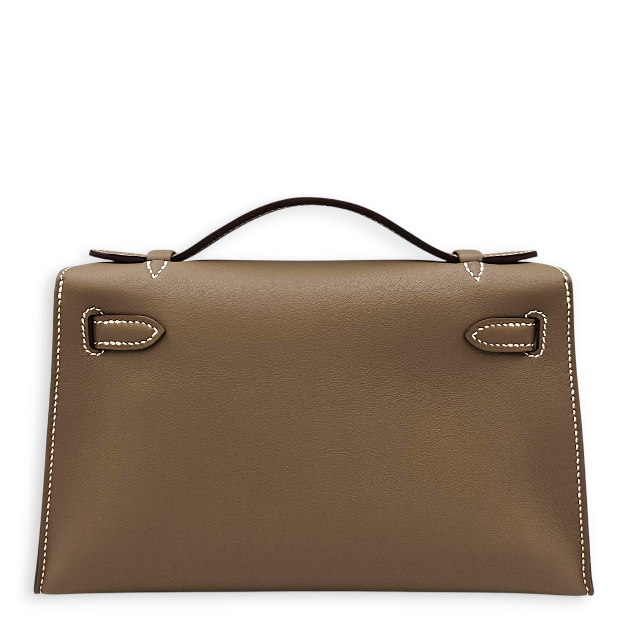 Kelly Pochette Etoupe in Swift Gold hardware SL2607-22305 2