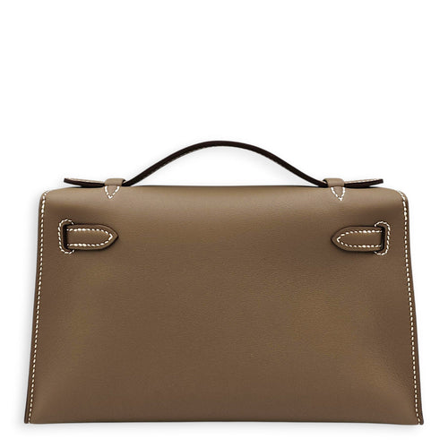 Kelly Pochette Etoupe in Swift Gold hardware SL2607-22305 2