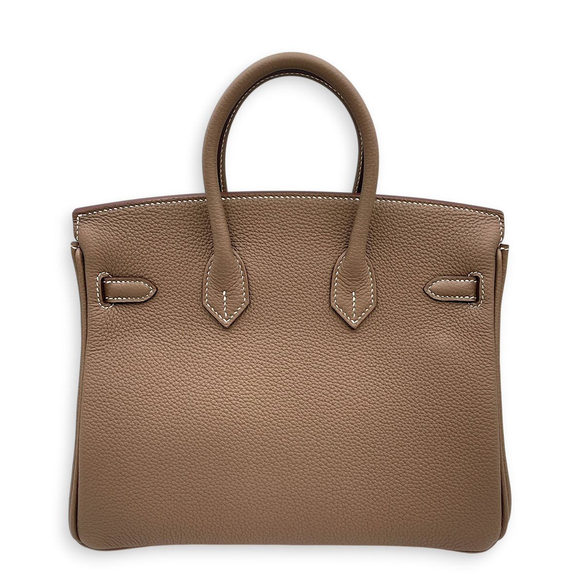 Birkin 25 Etoupe in Togo Palladium hardware
