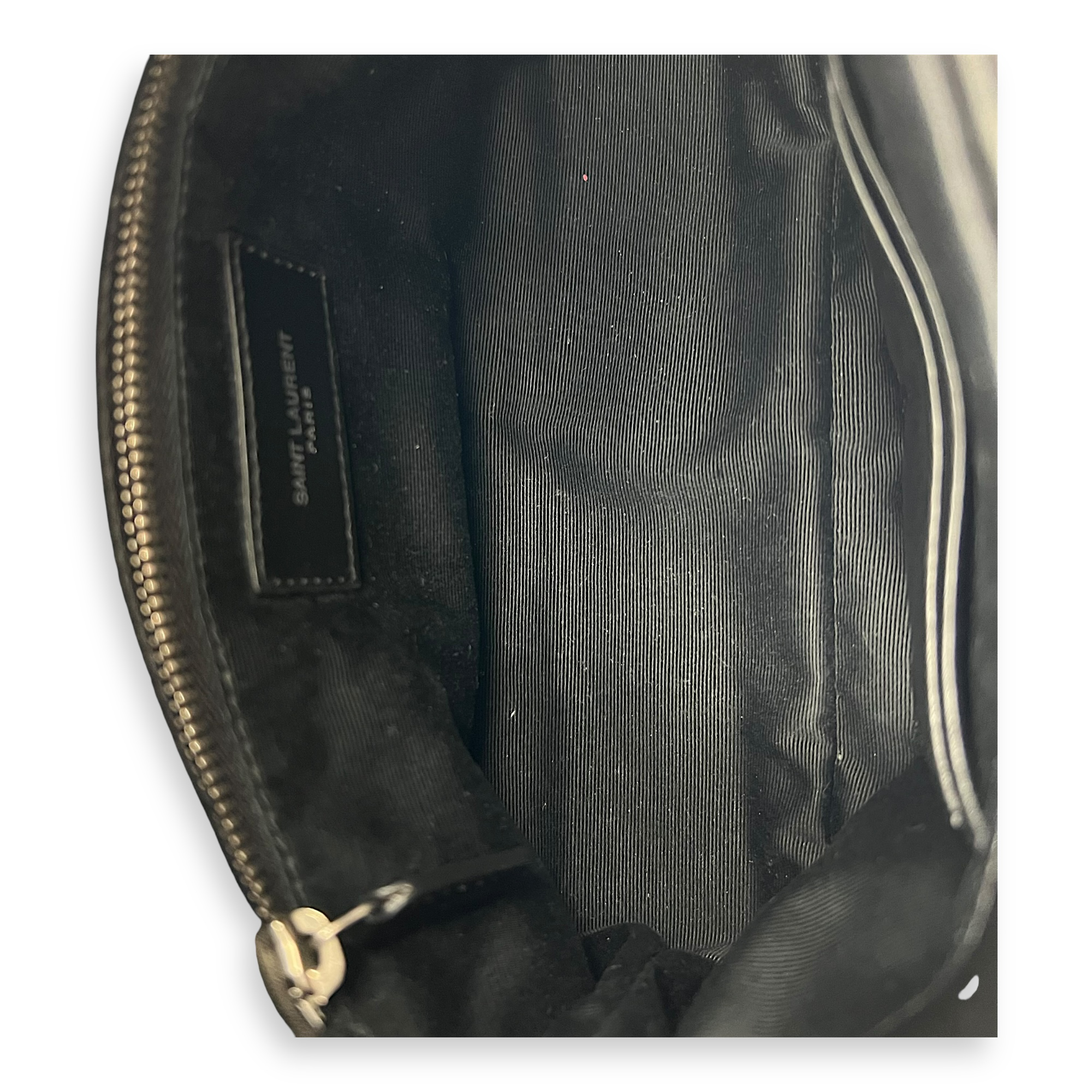 Saint Laurent Puffer Toy Black Shoulder Bag in Lambskin, Silver hardware_8