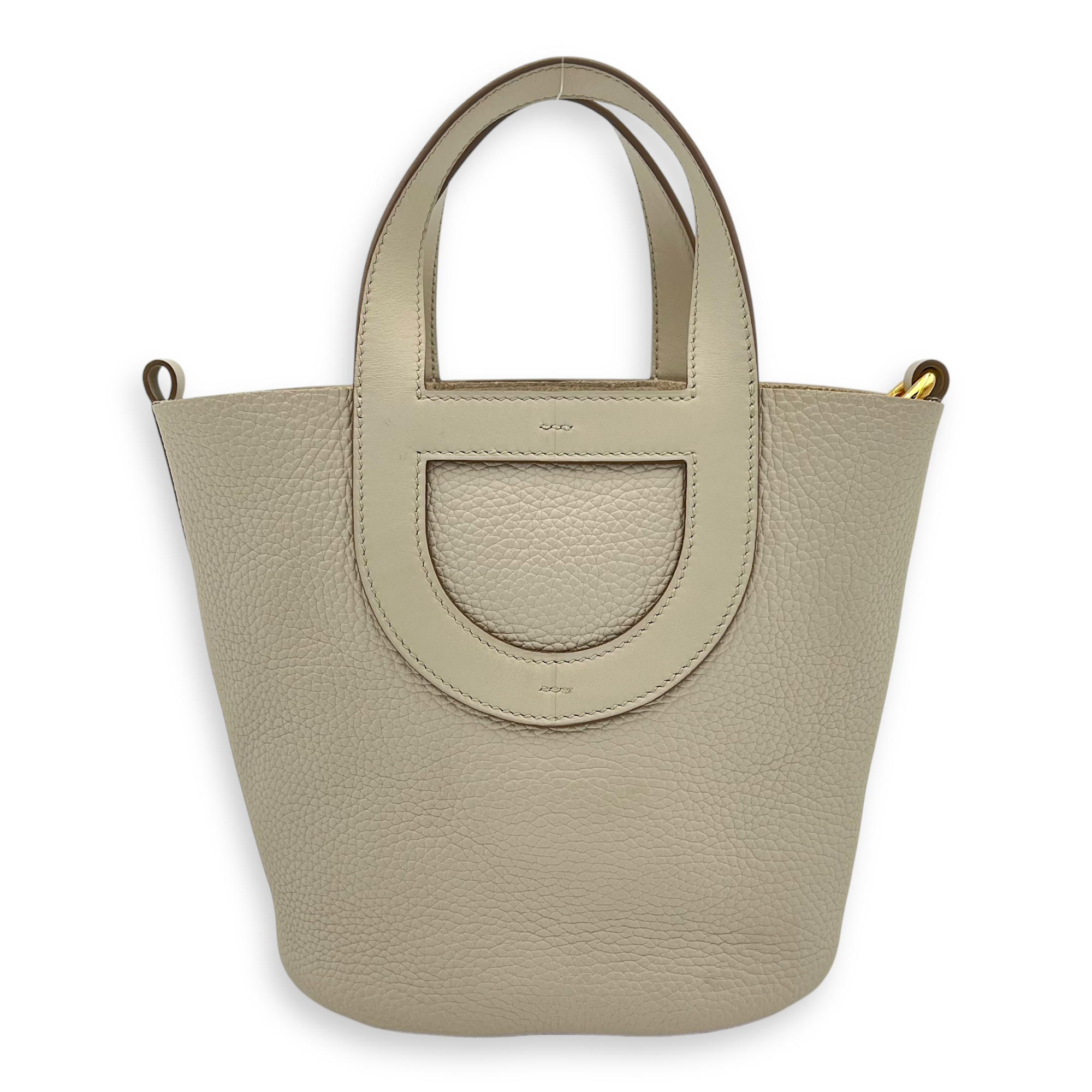 Hermès In The Loop 18 Beige Marfa in Clemence/Swift, Gold hardware_1