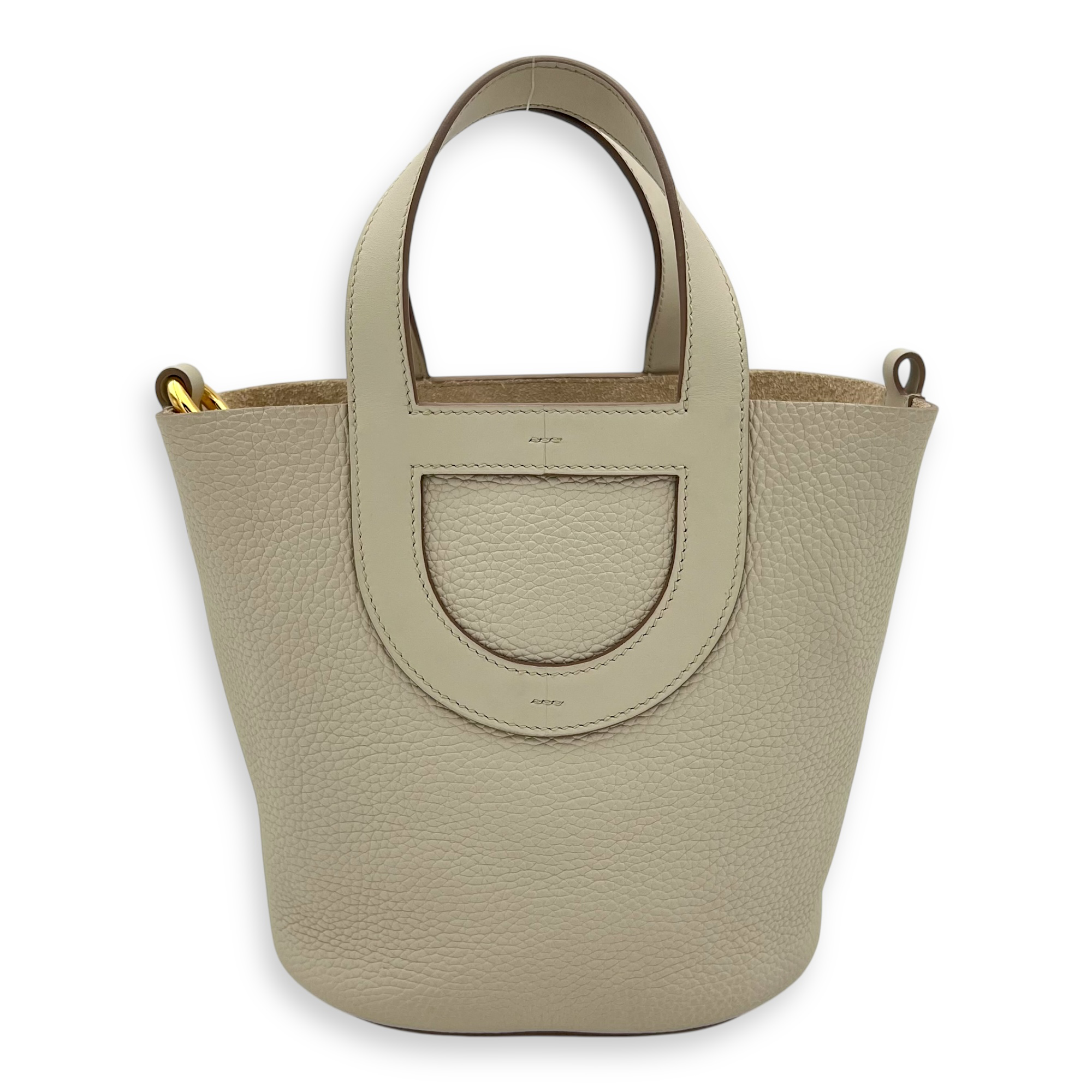Hermès In The Loop 18 Beige Marfa in Clemence/Swift, Gold hardware_2