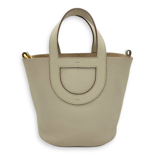 Hermès In The Loop 18 Beige Marfa in Clemence/Swift, Gold hardware_2