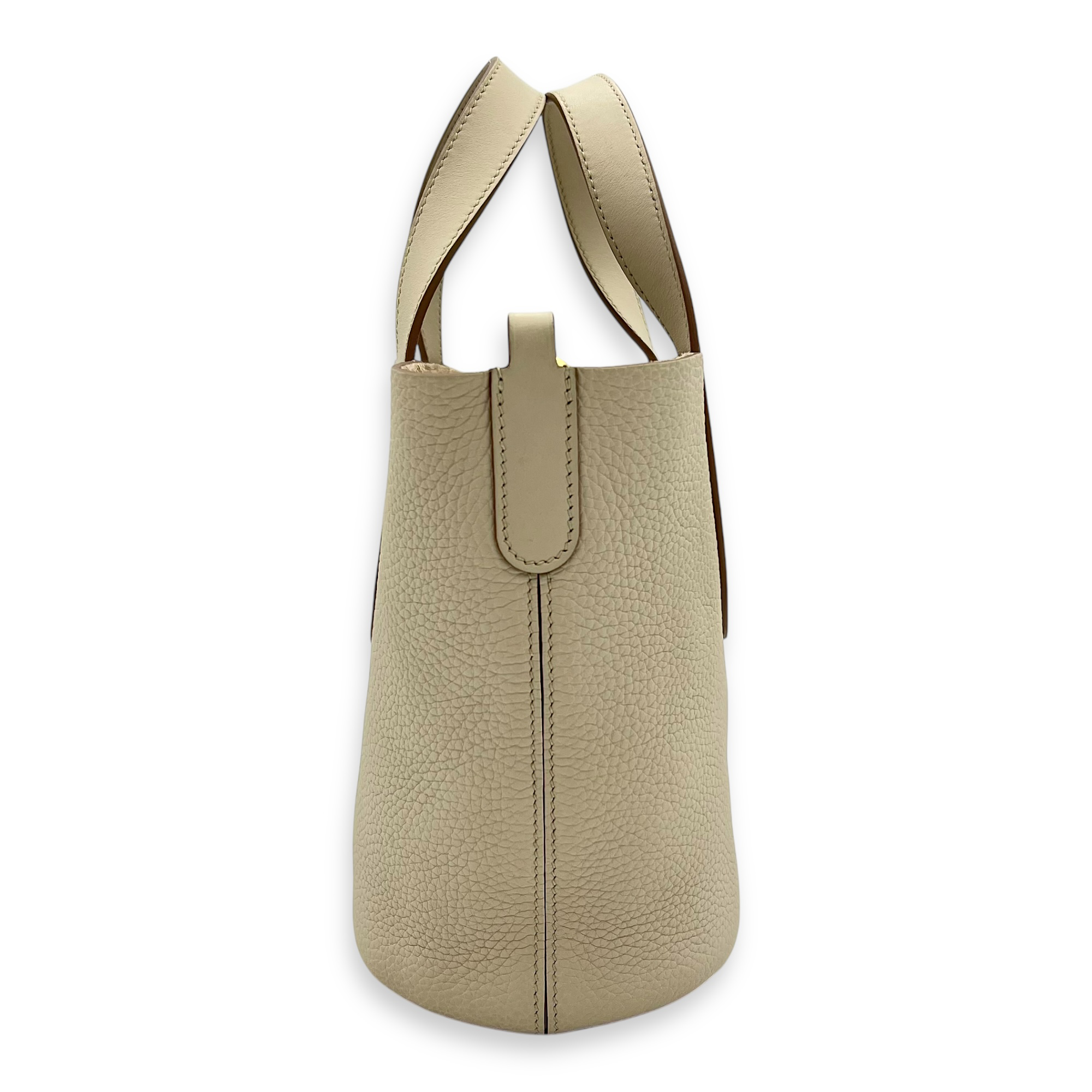 Hermès In The Loop 18 Beige Marfa in Clemence/Swift, Gold hardware_3