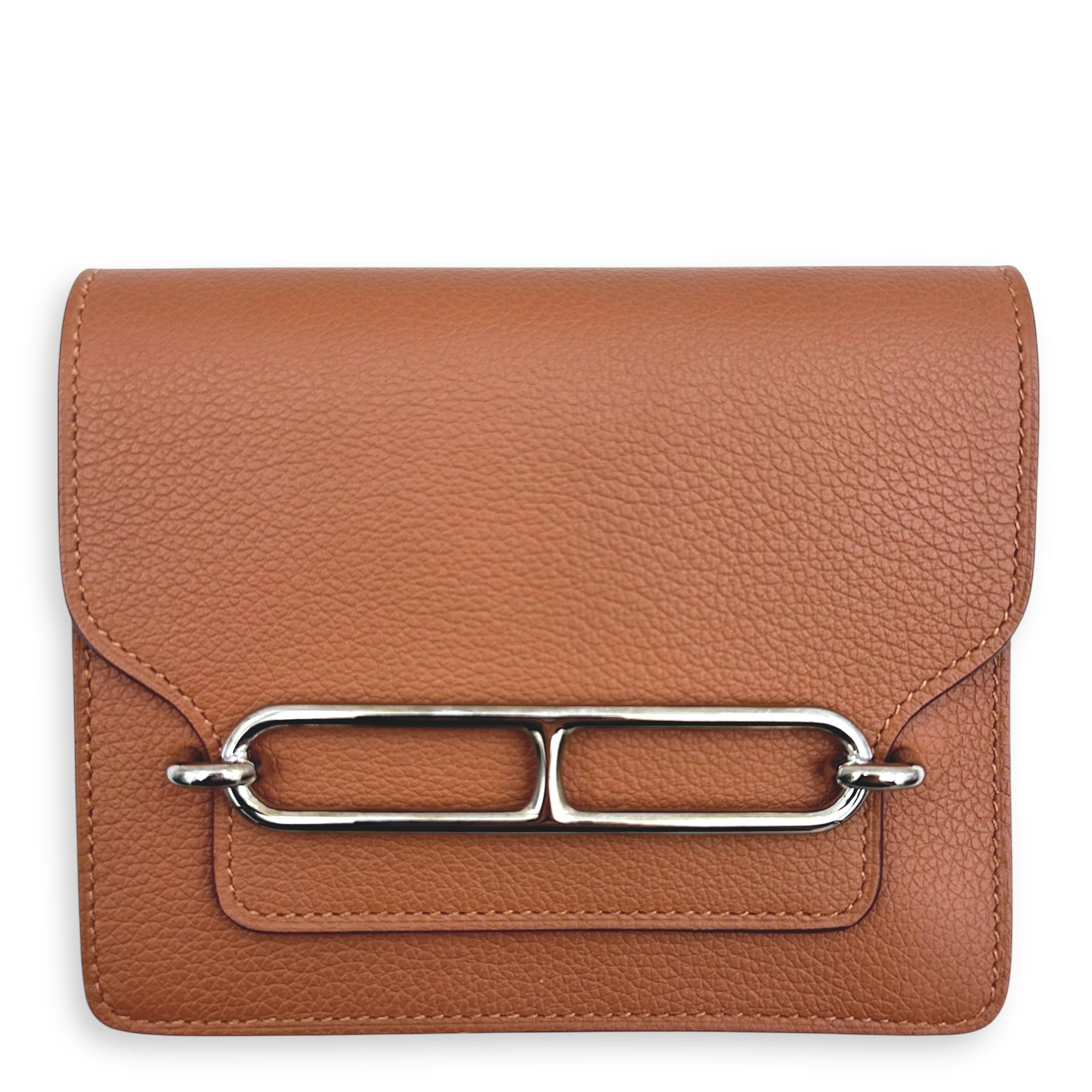 Hermès Roulis Slim Gold/ Vert Fizz Wallet in Evercolor, Permabrass hardware_1