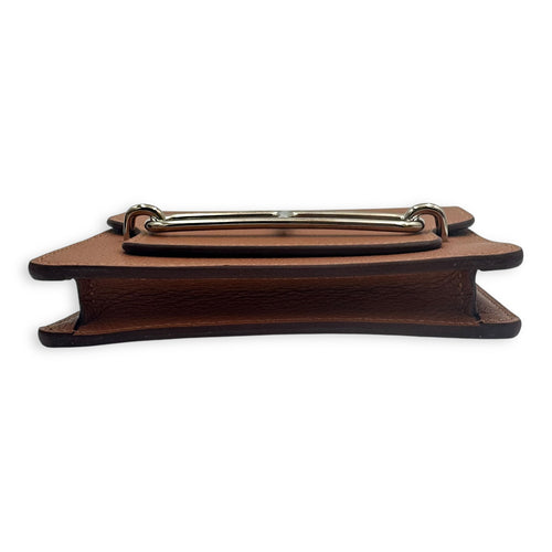 Hermès Roulis Slim Gold/ Vert Fizz Wallet in Evercolor, Permabrass hardware_5