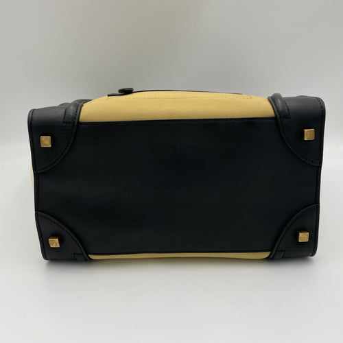 Luggage Top handle bag in Calfskin, Gold Hardware