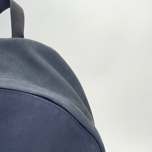 Star Black Backpack in Canvas, Silver hardware