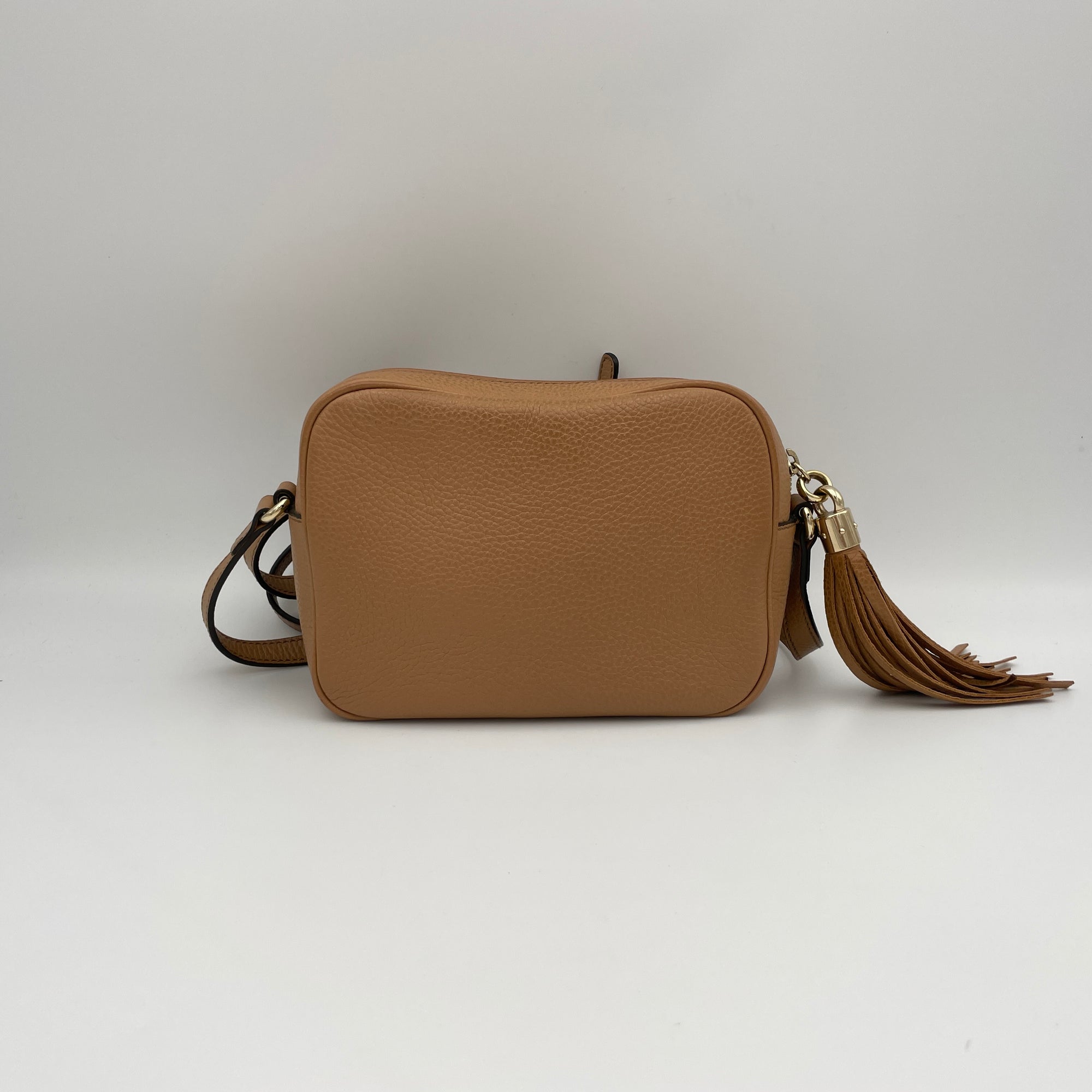 Soho Small Crossbody bag in Calfskin, Light Gold Hardware