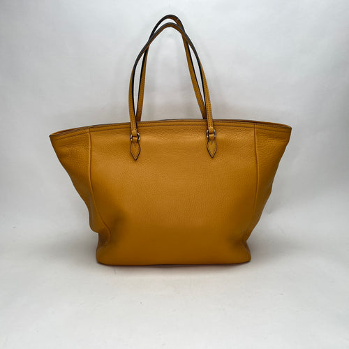 Bree Original Yellow Tote Bag in Calfskin, Light Gold hardware