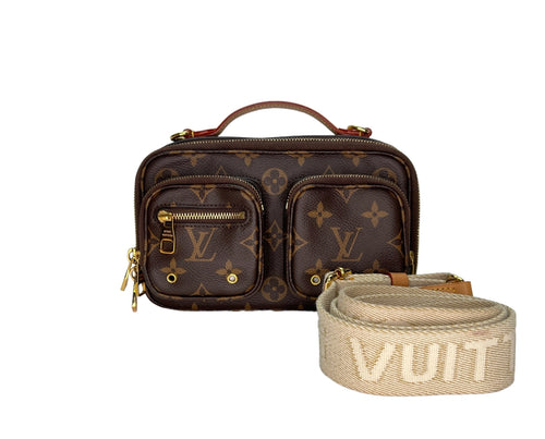 Utility Crossbody bag in Monogram coated canvas, Gold Hardware