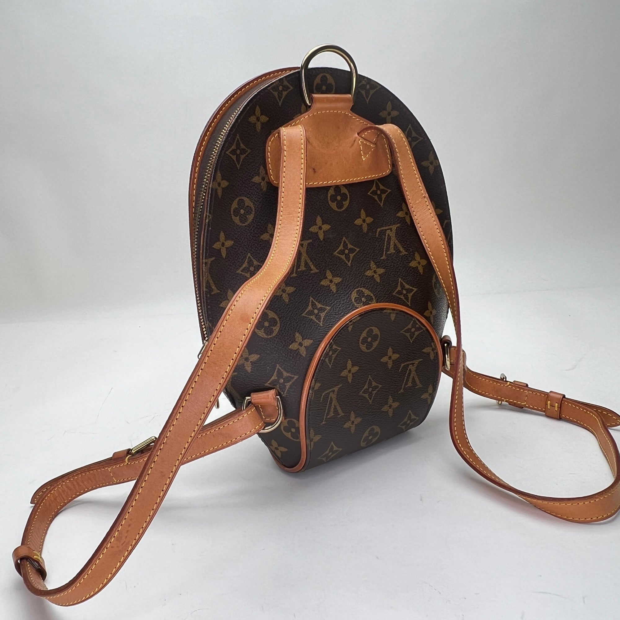 Ellipse Sac a Dos Backpack in Monogram coated canvas, Gold Hardware