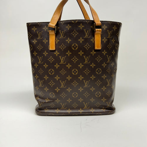 Vavin GM Brown Tote Bag in Monogram Coated Canvas, Gold hardware