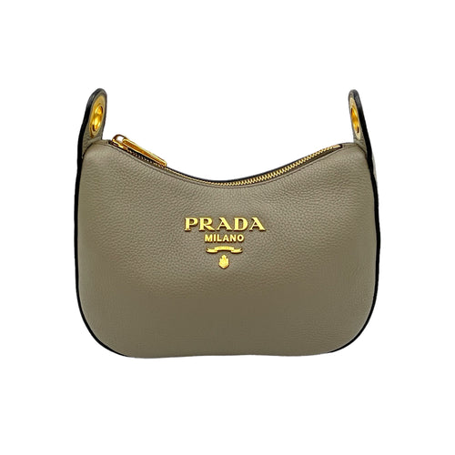 Logo Crossbody bag in Calfskin, Gold Hardware