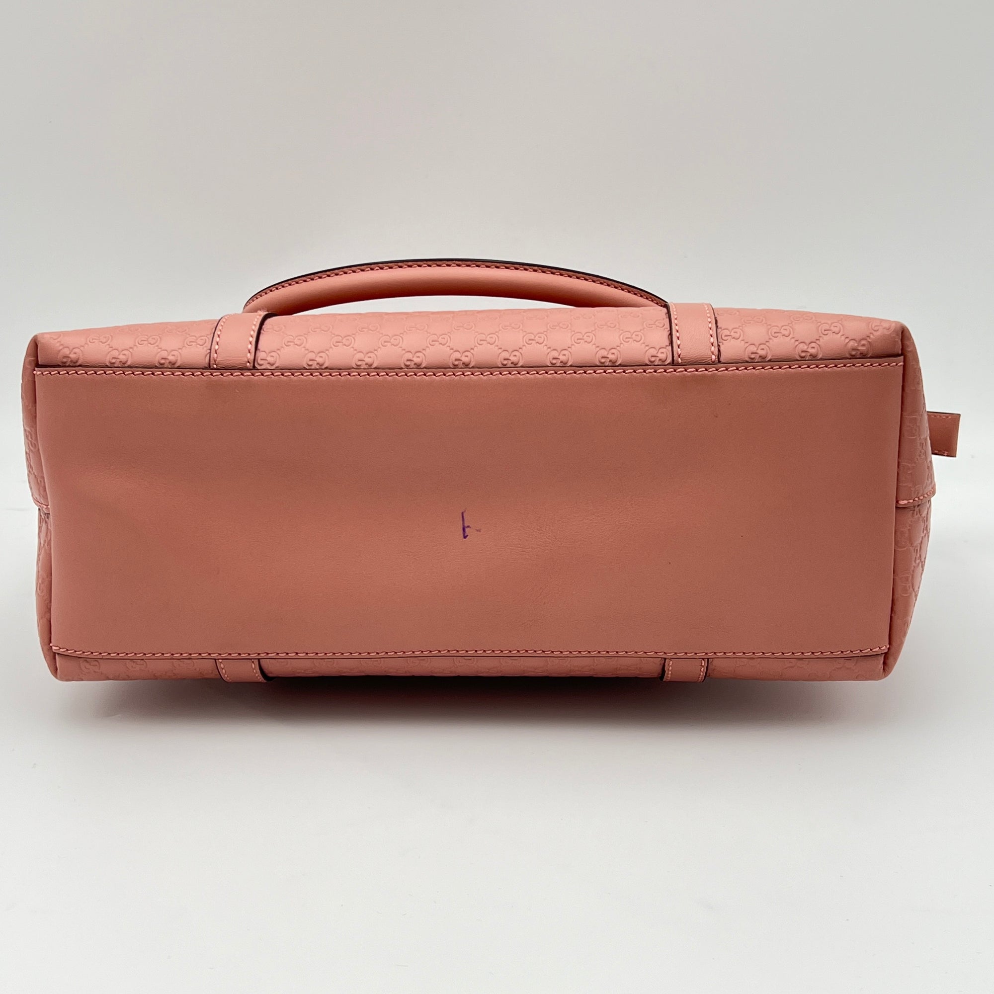 Guccissima Top Handle Bag Pink Top Handle Bag in Calfskin, Gold hardware