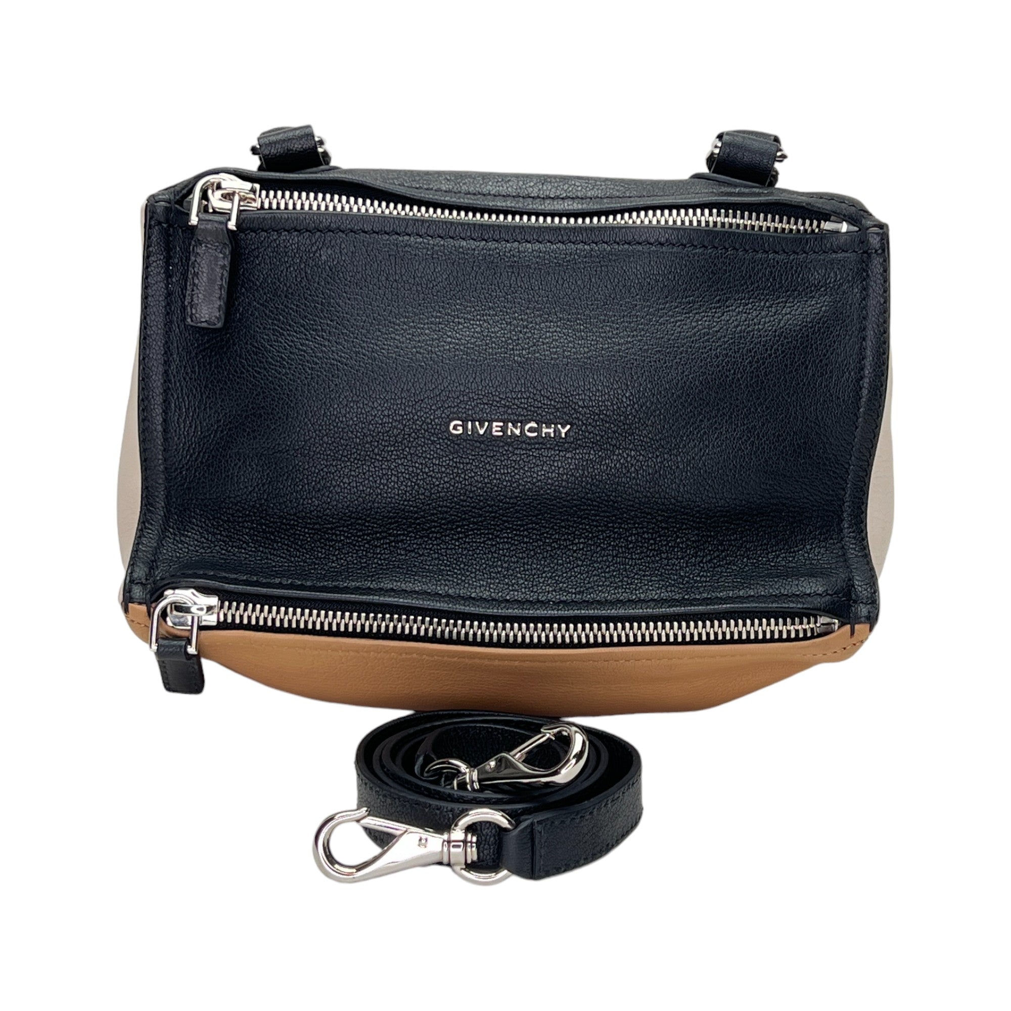 TRICOLOUR LEATHER PANDORA SMALL 2WAY Shoulder Bag Small Shoulder bag in Goat leather, Silver Hardware